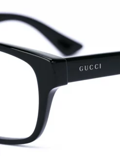 Gucci Eyewear 005 Lunettes De Vue à Monture Rectangulaire Homme -Gucci Eyewear Soldes 2022 11973701 9204218 600