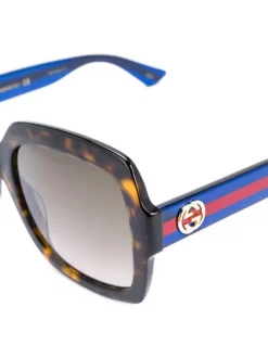 Gucci Eyewear Lunettes De Soleil Oversize Femme -Gucci Eyewear Soldes 2022 12129835 10199374 600