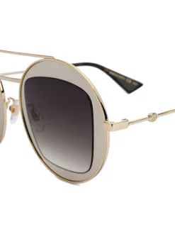 Gucci Eyewear Lunettes De Soleil Rondes Femme -Gucci Eyewear Soldes 2022 12146312 10186158 600