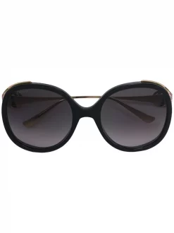 Gucci Eyewear 001 Round Frame Oversized Sunglasses Femme