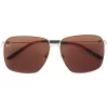 Gucci Eyewear Lunettes De Soleil à Monture Oversize 002 GOLD