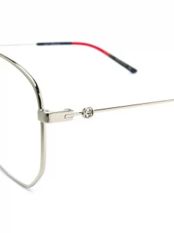 Gucci Eyewear Lunettes à Monture Hexagonale Femme -Gucci Eyewear Soldes 2022 13361232 15130765 600