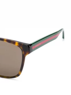 Gucci Eyewear Lunettes De Soleil à Monture Carrée 003 BROWN -Gucci Eyewear Soldes 2022 13374408 15211125 600