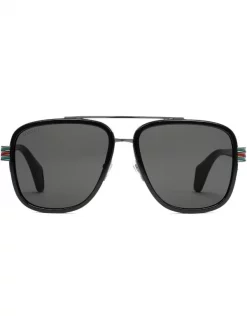 Gucci Eyewear Lunettes De Soleil Ă Monture Aviateur Homme