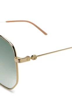 Gucci Eyewear Lunettes à Monture Rectangulaire Femme -Gucci Eyewear Soldes 2022 13437762 15489371 600