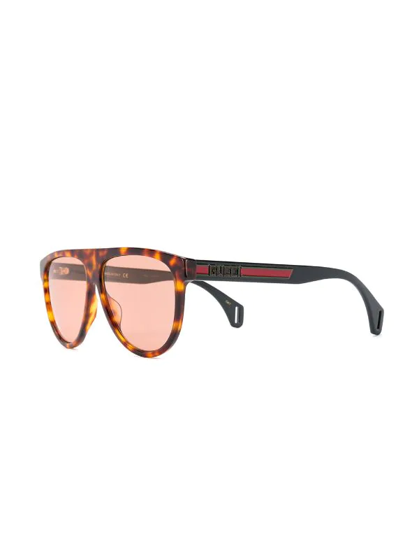 Gucci Eyewear 004 HAVANA BLACK ORANGE Lunettes De Soleil à Effet écaille De Tortue Homme 2 Gucci Eyewear 004 HAVANA BLACK ORANGE Lunettes De Soleil à Effet écaille De Tortue Homme – Image 2