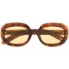Gucci Eyewear 002 BROWN Lunettes De Vue à Monture Ovale Femme