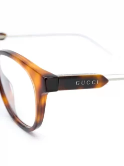 Gucci Eyewear Lunettes De Vue à Monture Ovale Homme -Gucci Eyewear Soldes 2022 13697968 16674516 600