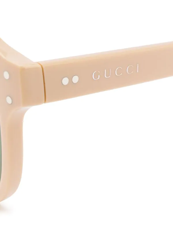 Gucci Eyewear WHITE Lunettes De Soleil à Monture Aviateur Homme 3 Gucci Eyewear WHITE Lunettes De Soleil à Monture Aviateur Homme – Image 3