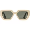 Gucci Eyewear 9210 BLACK & WHITE Square Frame Sunglasses Femme