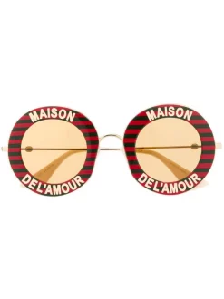 Gucci Eyewear 007 RED Lunettes De Soleil Maison De L'Amour Femme
