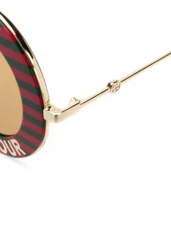 Gucci Eyewear 007 RED Lunettes De Soleil Maison De L'Amour Femme -Gucci Eyewear Soldes 2022 14445196 22555450 600