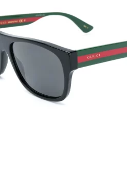 Gucci Eyewear Lunettes De Soleil à Monture Rectangulaire Homme -Gucci Eyewear Soldes 2022 14486806 21410973 600