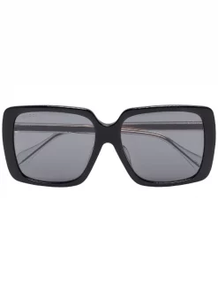 Gucci Eyewear Lunettes De Soleil à Monture Carrée 001 BLACK