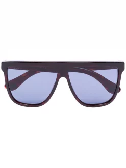 Gucci Eyewear 002 BLUE Lunettes De Soleil à Monture Oversize Femme