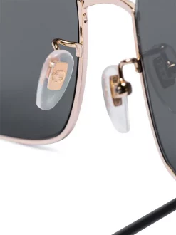 Gucci Eyewear Lunettes De Soleil à Monture Carrée 001 BLACK -Gucci Eyewear Soldes 2022 14519168 25083948 600