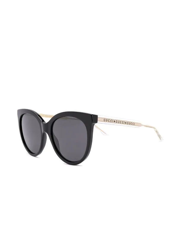 Gucci Eyewear Lunettes De Soleil à Monture Papillon 001 BLACK CRYSTAL GREY 2 Gucci Eyewear Lunettes De Soleil à Monture Papillon 001 BLACK CRYSTAL GREY – Image 2