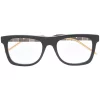 Gucci Eyewear Lunettes De Vue à Monture Carrée 001 BLACK BLACK TRANSPARENT