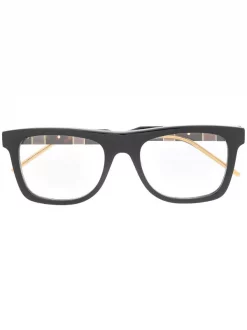 Gucci Eyewear Lunettes De Vue à Monture Carrée 001 BLACK BLACK TRANSPARENT