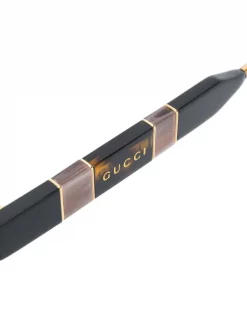 Gucci Eyewear Lunettes De Vue à Monture Carrée 001 BLACK BLACK TRANSPARENT -Gucci Eyewear Soldes 2022 14554403 22252094 600