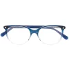 Gucci Eyewear Lunettes De Vue à Monture Papillon 004 BLUE BLUE TRANSPARENT