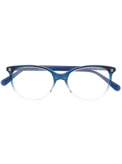 Gucci Eyewear Lunettes De Vue à Monture Papillon 004 BLUE BLUE TRANSPARENT