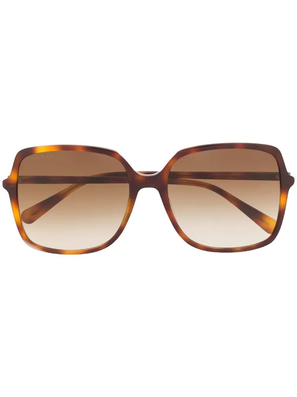 Gucci Eyewear Lunettes De Soleil à Monture Carrée 002 1 Gucci Eyewear Lunettes De Soleil à Monture Carrée 002