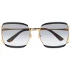 Gucci Eyewear Lunettes De Soleil à Monture Oversize 004