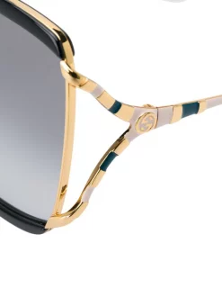 Gucci Eyewear Lunettes De Soleil à Monture Oversize 004 -Gucci Eyewear Soldes 2022 14650604 22779300 600