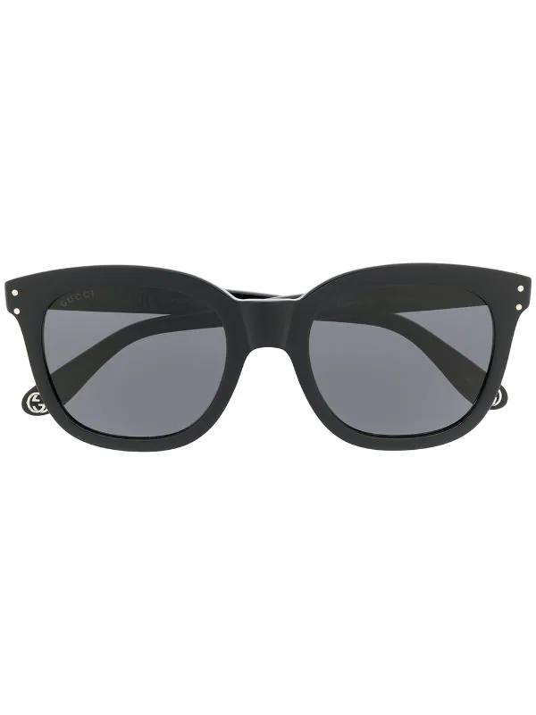 Gucci Eyewear 001 BLACK Lunettes De Soleil à Monture Carrée Femme 1 Gucci Eyewear 001 BLACK Lunettes De Soleil à Monture Carrée Femme