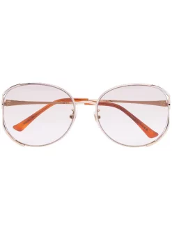 Gucci Eyewear Lunettes De Soleil à Monture Ronde 005