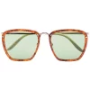 Gucci Eyewear Lunettes De Soleil Havana à Monture Carrée 004