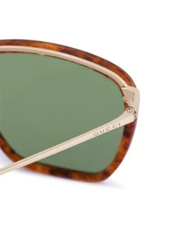 Gucci Eyewear Lunettes De Soleil Havana à Monture Carrée 004 -Gucci Eyewear Soldes 2022 14922777 27373456 600