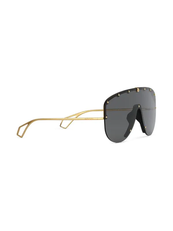 Gucci Eyewear Lunettes De Soleil Mask 8017 Black 2 Gucci Eyewear Lunettes De Soleil Mask 8017 Black – Image 2