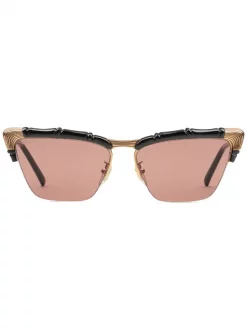 Gucci Eyewear Lunettes De Soleil Bamboo Femme