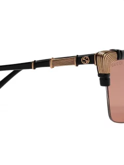 Gucci Eyewear Lunettes De Soleil Bamboo Femme -Gucci Eyewear Soldes 2022 14964669 24524666 600