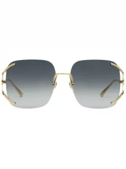 Gucci Eyewear 8017 Grey Lunettes De Soleil à Monture Carrée Femme