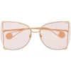 Gucci Eyewear Lunettes De Soleil à Monture Papillon Femme