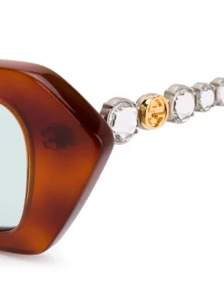 Gucci Eyewear Lunettes De Soleil à Monture à Ornements 003 5 Gucci Eyewear Lunettes De Soleil à Monture à Ornements 003 -Gucci Eyewear Soldes 2022 15059792 25358156 600