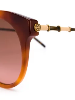 Gucci Eyewear Lunettes De Soleil à Monture Ronde Femme -Gucci Eyewear Soldes 2022 15067119 25685513 600