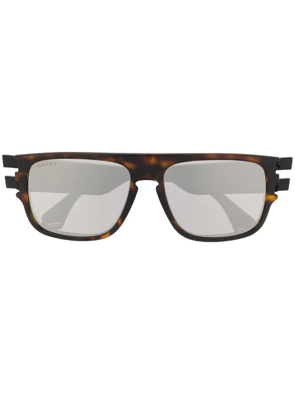 Gucci Eyewear Lunettes De Soleil GG0664S à Monture Rectangulaire 004 1 Gucci Eyewear Lunettes De Soleil GG0664S à Monture Rectangulaire 004