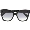 Gucci Eyewear Lunettes De Soleil à Monture Carrée 001 BLACK