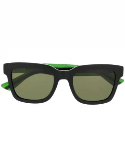 Gucci Eyewear Lunettes De Soleil à Monture Carrée 002 BLACK GREEN
