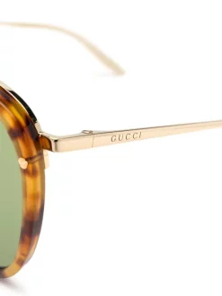 Gucci Eyewear Lunettes De Soleil à Monture Ovale Femme -Gucci Eyewear Soldes 2022 15293112 26795710 600