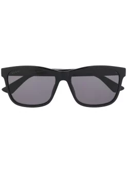 Gucci Eyewear Lunettes De Soleil à Monture Rectangulaire Homme