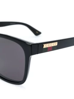 Gucci Eyewear Lunettes De Soleil à Monture Rectangulaire Homme -Gucci Eyewear Soldes 2022 15370769 26970582 600