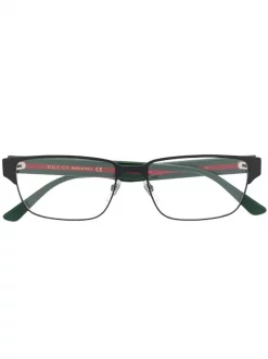 Gucci Eyewear Lunettes De Vue Ă Monture Rectangulaire 002
