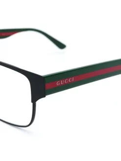 Gucci Eyewear Lunettes De Vue à Monture Rectangulaire 002 5 Gucci Eyewear Lunettes De Vue à Monture Rectangulaire 002 -Gucci Eyewear Soldes 2022 15370776 26970624 600