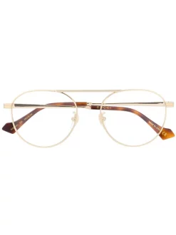 Gucci Eyewear Lunettes De Vue Ă Monture Ronde 004 GOLD