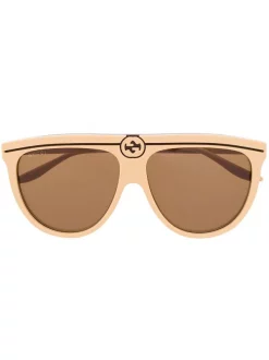 Gucci Eyewear Lunettes De Soleil Ă Monture Aviateur Homme
